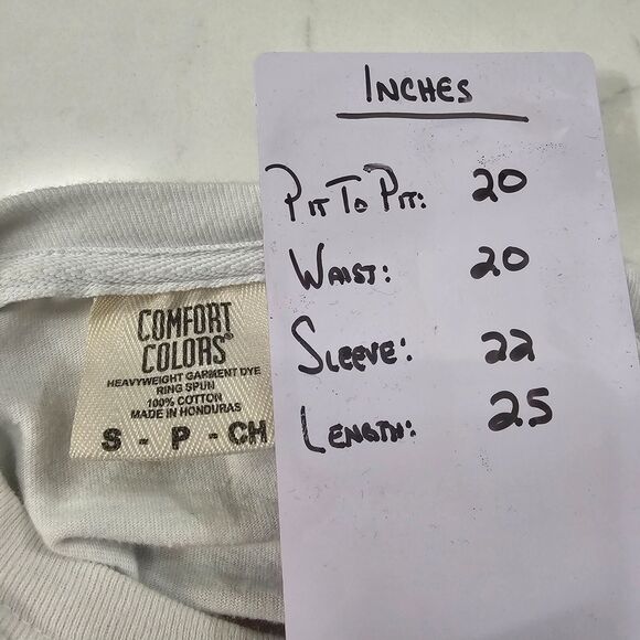 Southern Couture Tee Womens Small Modest White y2k 90s Blessings Comfort Colors - Picture 7 of 8